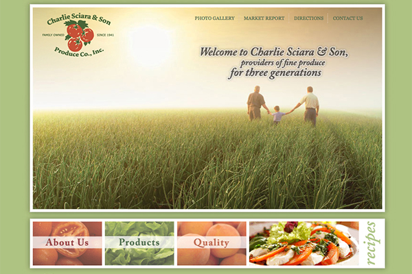Sciara Produce website